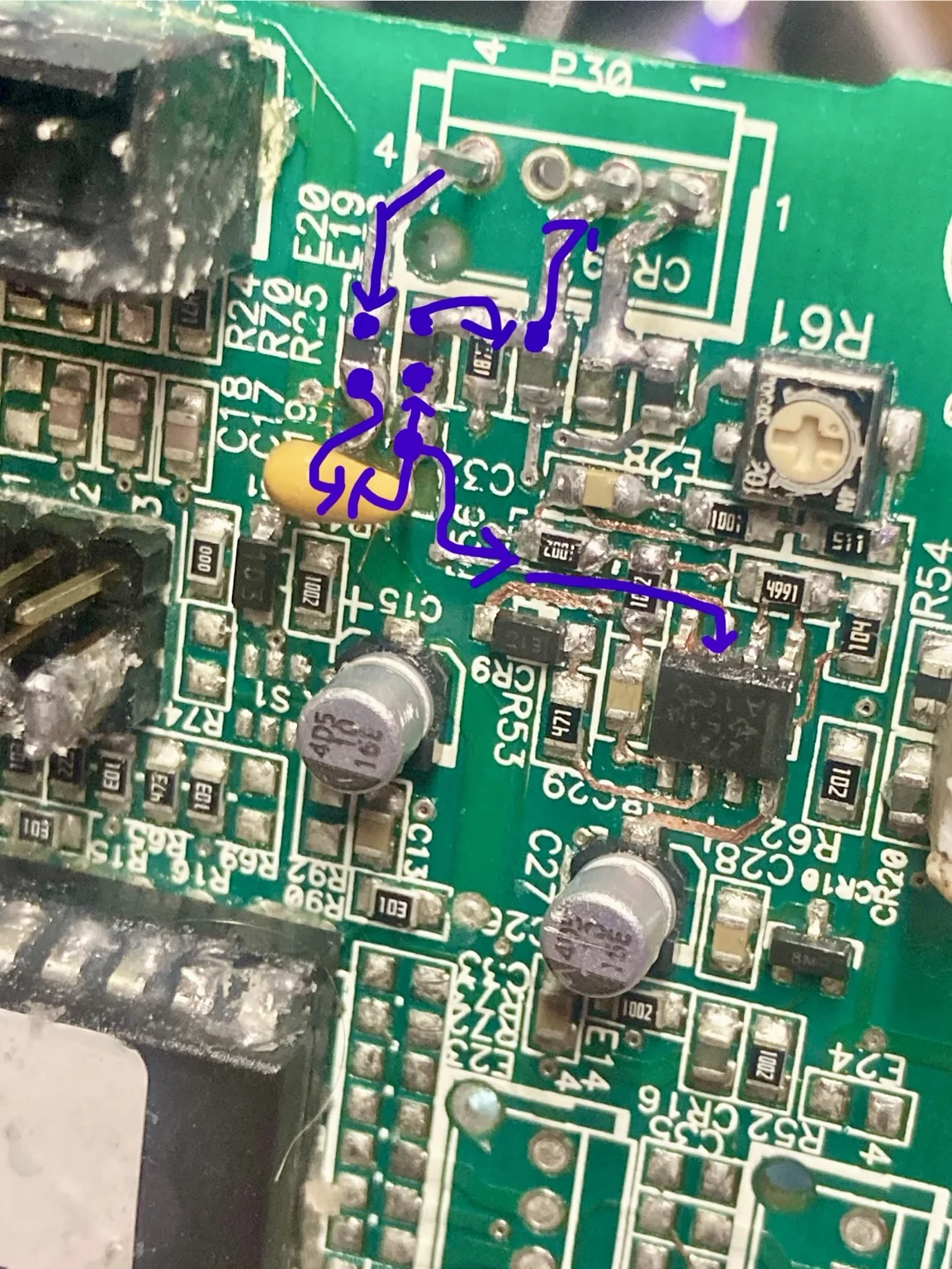 Circuit board analysis and component-level PCB repair
